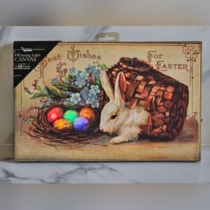 Easter Bunny Canvas with LED Lights